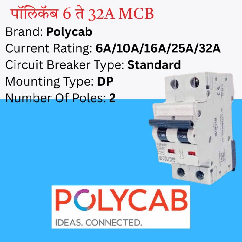 Polycab Double Pole MCB