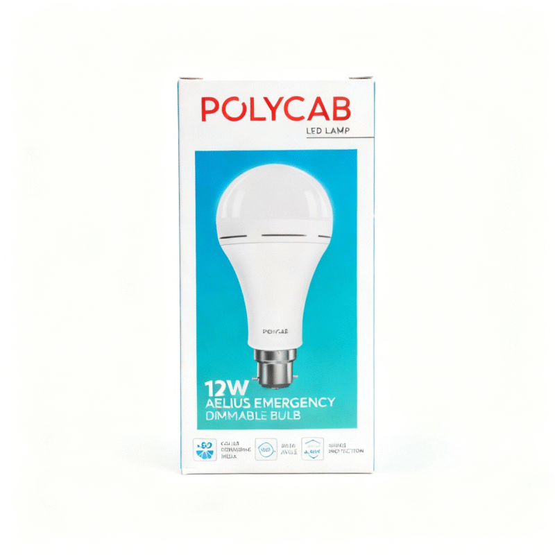 Polycab 12W Aelius Rechargable Dimmable LED Bulb