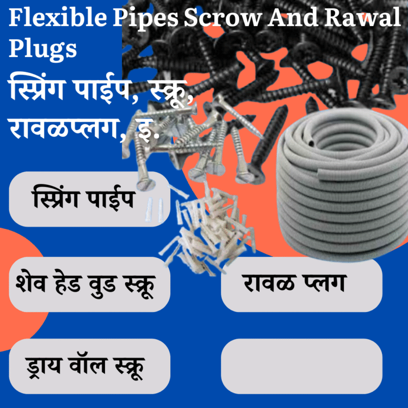 Flexible Pipes Scrow And Rawal Plugs