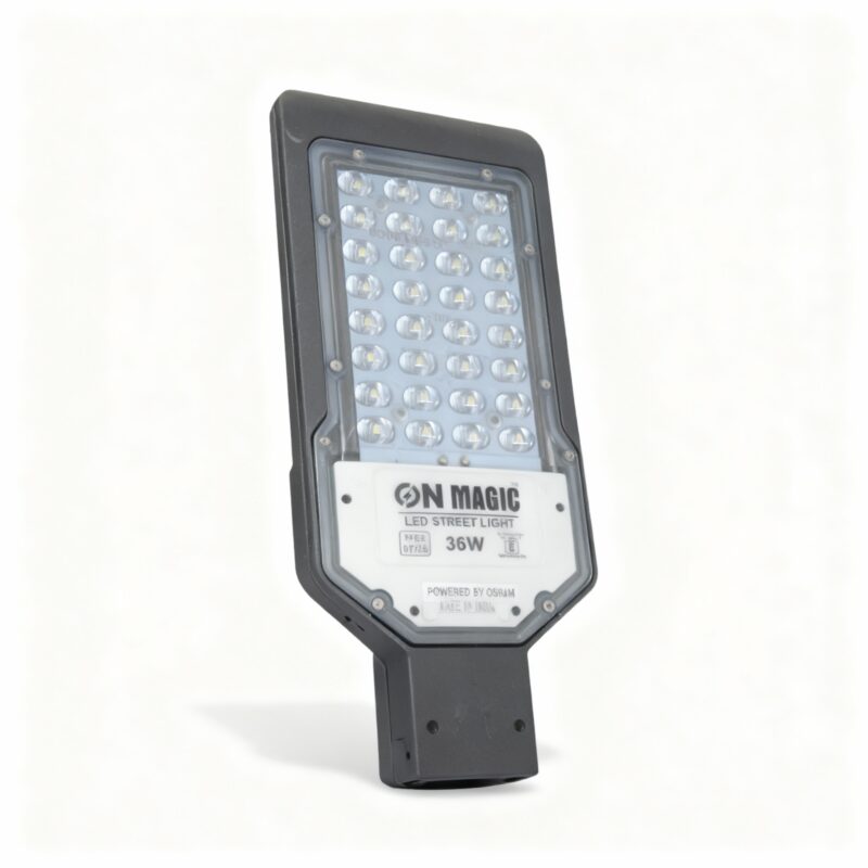 OnMagic 36W BIS Approved LENS LED Street Light – Aluminium Die-Cast Body