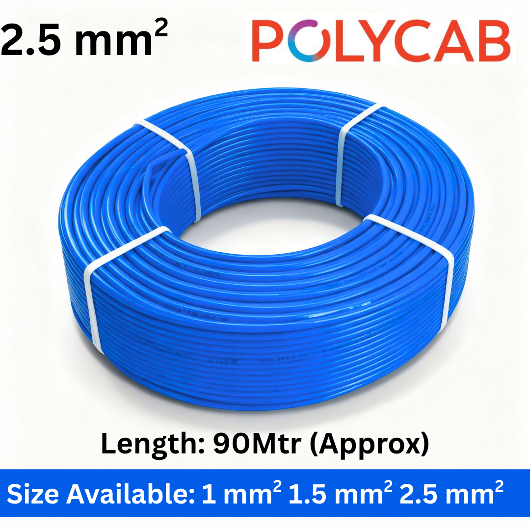 Polycab LFFR Wire 2.5 SQmm | 90mtr Roll (Customized) - Image 3