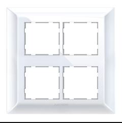 Anchor Ziva 8 Module (Sq) Cover Plate With Base Frame